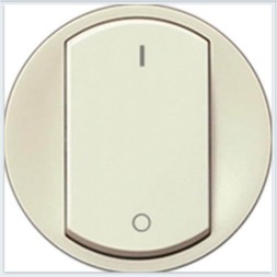 Лицевая панель Legrand Celiane слоновая кость выключателя двухполюсного 066218