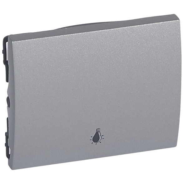 Клавиша Legrand Galea Life алюминий с пиктограммой &quot;Лампа&quot; 771344