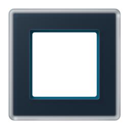 Рамка Jung A VIVA 1-ная, стекло цвет Синий Jung AV581GLMNB