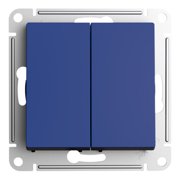 2-клавишный ВЫКЛЮЧАТЕЛЬ, 10АХ, механизм, быстрозажим. клем., АКВАМАРИН Schneider Electric Art Gallery GAL001151S
