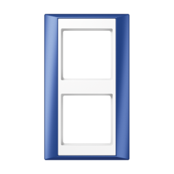 Рамка Jung A Plus Синий / Белый 2 поста Jung AP582BLWW