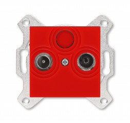 Розетка TV-R ABB Levit красный оконечная 2CHH083503A6065 5011H-A03503 65W