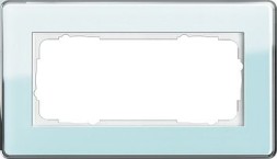 Рамка Gira Esprit Glass C без перегородки Салатовое стекло 2 поста 1002518
