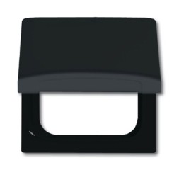 Плита промежуточная ABB Busch-Duro 2000 SI и Reflex SI антрацит с крышкой для центральных плат IP44 2CKA001710A1936 2118 GK-35