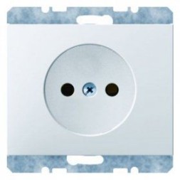 Штепсельная розетка Berker K.1 полярная белизна с блеском без защитного контакта 6167157009