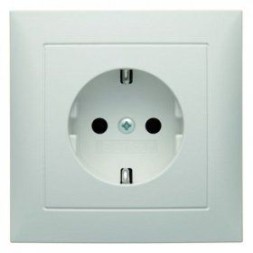 Штепсельная розетка Berker R.1 полярная белизна, матовый SCHUKO с крышкой 47429909