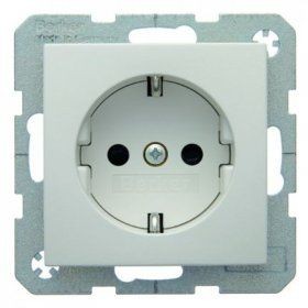 Штепсельная розетка Berker R.1 полярная белизна, матовый SCHUKO 41231909