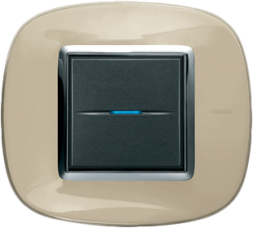 Рамка Bticino Axolute Овал Бежевая карамель 2-модульная HB4802DA