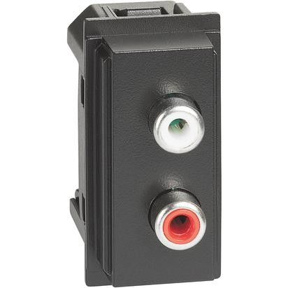 Модуль RCA Bticino Living Now черный KG4269R