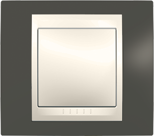 Рамка Schneider Electric Unica Хамелеон Какао / Бежевый 1 пост MGU6.002.571