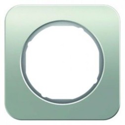 Рамка Berker R.1 Полярная белизна алюминий 1 пост 10112174