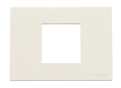 Рамка ABB Zenit Альпийский белый итальянского стандарта 2 модуля 2CLA247200N1101 N2472 BL
