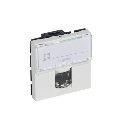 Розетка RJ45 Legrand Mosaic STP кат6 2 мод 076566