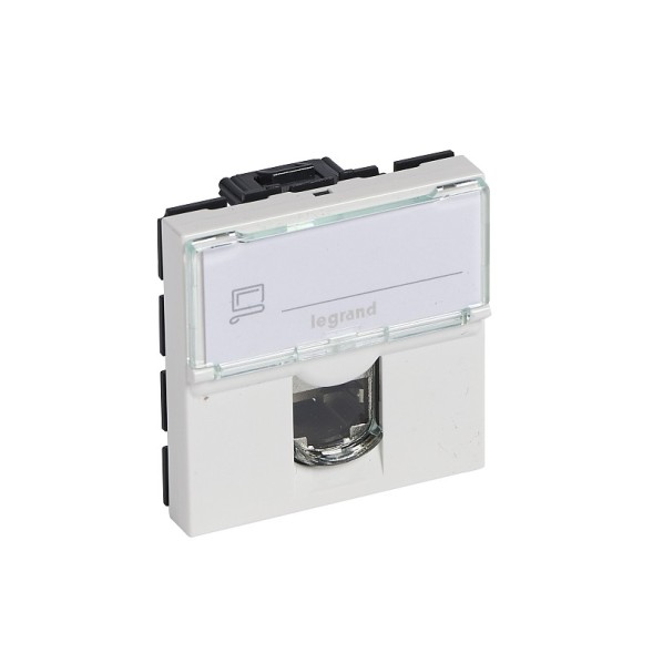Розетка RJ45 Legrand Mosaic STP кат6 2 мод 076566