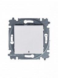 Переключатель ABB Levit ориентационная белый / ледяной одноклавишный с подсветкой 2CHH590646A6001 3559H-A06446 01W