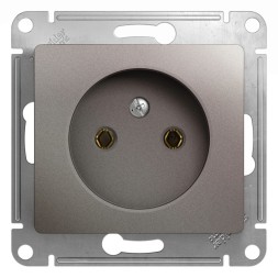 Розетка без заземления,16А, 250В, механизм Schneider Electric Glossa Платина GSL001241