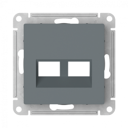 НАКЛАДКА двойная для информационных функций типа Keystone, ГРИФЕЛЬ Schneider Electric Art Gallery GAL000790