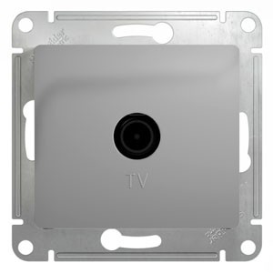 TV Розетка оконечная 1DB, механизм Schneider Electric Glossa Алюминий GSL000391