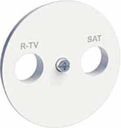 Накладка R-TV\SAT Schneider Electric Odace белый S52R441