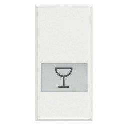 Клавиши Bticino Axolute Белый с подсвечиваемыми символами для выключатель в дизайне AXIAL - 1 модуль, Сервис HD4921LR