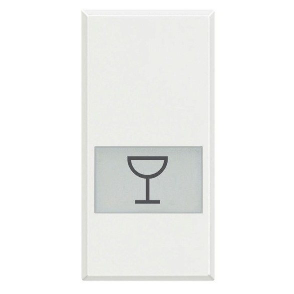 Клавиши Bticino Axolute Белый с подсвечиваемыми символами для выключатель в дизайне AXIAL - 1 модуль, Сервис HD4921LR