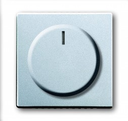 Плата центральная (накладка) ABB Future серебристо-алюминиевый с ручкой и лампой для поворотного светорегулятора 2CKA006599A2952 6540-83-102