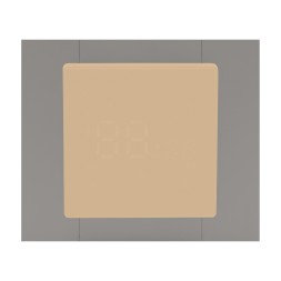 Регулятор теплого пола с модулем WI-FI, TWAM-Бежевый (ВИД С СЕРОЙ РАМКОЙ)