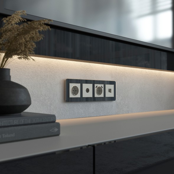 Розетка Ethernet RJ-45 (дымчатый) Werkel W1281004