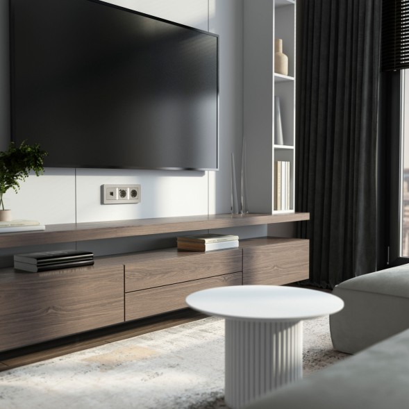 Розетка Ethernet RJ-45 (дымчатый) Werkel W1281004