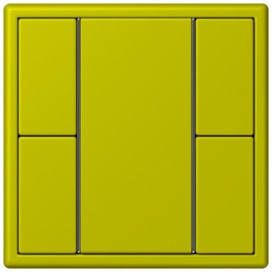 Кнопочный модуль КNX Jung Les Couleurs® Le Corbusier vert olive vif F 50 с двумя парами кнопок LC502TSA4320F