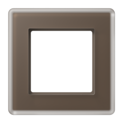 Рамка Jung A VIVA 1-ная, стекло цвет мокко Jung AV581GLMMO
