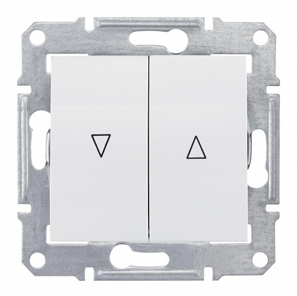 Выключатель для жалюзи Schneider Electric Sedna белый электрический блок SDN1300121