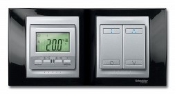 4хкнопочный Выключатель Schneider Electric Unica Class Top алюминий с индикатором led MGU5.531.30