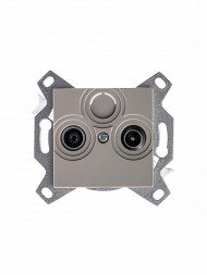 Розетка TV-R ABB Levit кофе макиато оконечная 2CHH083503A6018 5011H-A03503 18W