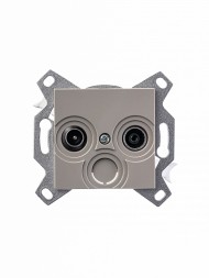 Розетка TV-R ABB Levit кофе макиато оконечная 2CHH083503A6018 5011H-A03503 18W