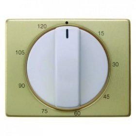 Центральная панель Berker R.1 Berker Arsys золотой/полярная белизна с регулировкой для механических таймеров 16350102