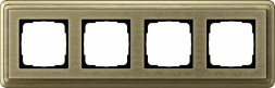 Рамка Gira Classix Art Бронза 4-постовая 0214661
