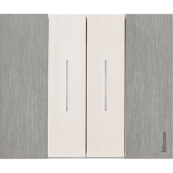 Рамка Bticino Living Now ACCIAIO 2-модульная KA4802ZG