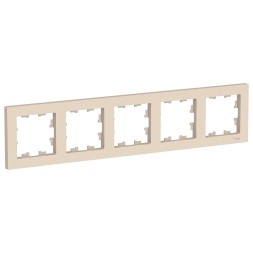 Рамка Schneider Electric Atlasdesign Бежевый 5 постов ATN000205