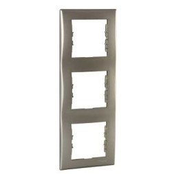 Рамка Schneider Electric Sedna Титан 3 поста вертикальная SDN5801368