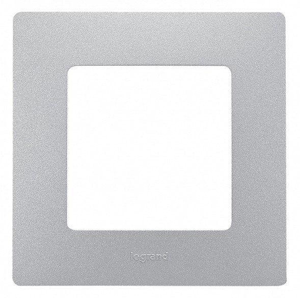 Рамка Legrand Etika Алюминий 1-постовая 672551