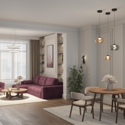 Подвесной светильник FLOA DK6741-BK+AM