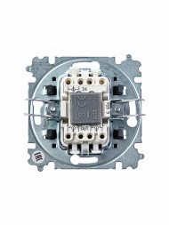 Переключатель ABB Levit ориентационная белый / дымчатый чёрный одноклавишный с подсветкой 2CHH590646A6062 3559H-A06446 62W