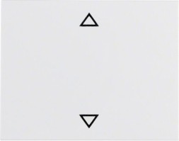 Перекидной выключатель Berker K.1 полярная белизна с блеском с оттиском Стрелки 14057109