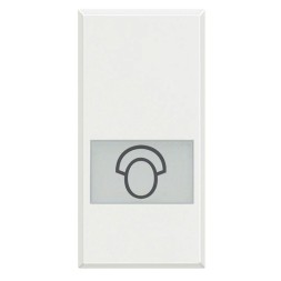 Клавиши Bticino Axolute Белый с подсвечиваемыми символами для выключатель в дизайне AXIAL - 1 модуль, Медсестра HD4921LQ