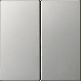 Накладка управления Gira System 55 Нержавеющая сталь двухместная 5362600