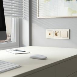 Выключатель одноклавишный проходной (шампань рифленый) W1112010