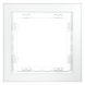 Рамка стеклянная VOLTUM S70 на 1 пост, (белый,матовый,стекло)