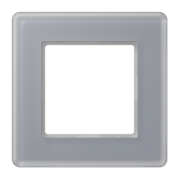 Рамка Jung A VIVA 1-ная, стекло цвет серый Jung AV581GLMKG