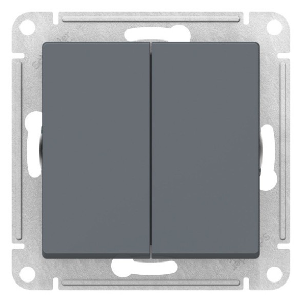 2-клавишный ВЫКЛЮЧАТЕЛЬ, 10АХ, механизм, быстрозажим. клем., ГРИФЕЛЬ Schneider Electric Art Gallery GAL000751S